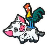 Crocs Charm - Moana - Heihei Riding On Pua's Back