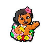 Crocs Charm - Moana - Baby Moana Waving With Flowers