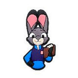 Crocs Charm - Zootopia - Judy Hopps Sitting Holding Brown Tablet