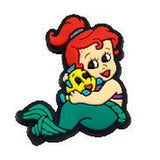 Crocs Charm - The Little Mermaid - Ariel As Baby With Flounder