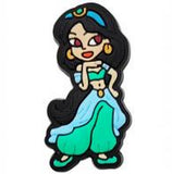 Crocs Charm - Aladdin - Jasmine In Turquoise Outfit
