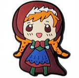 Crocs Charm - Frozen - Chibi Anna In Red Cloak