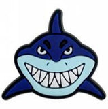 Crocs Charm - Grinning Dark Blue Shark Head