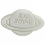 Crocs Charm - Bad Bunny - White Saturn With BAD Bunny Text