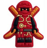 Crocs Charm - Lego Ninjago - Red Ninja Minifigure