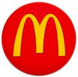 Crocs Charm - McDonald's - Golden Arches Logo On Red Circle