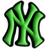 Crocs Charm - New York Yankees - Green NY Logo