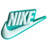Crocs Charm - Nike - Teal Nike Swoosh Logo