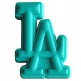 Crocs Charm - MLB - Teal LA Dodgers Logo