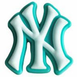 Crocs Charm - MLB - Teal NY Yankees Logo