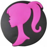 Crocs Charm - Barbie - Ponytail Silhouette Logo