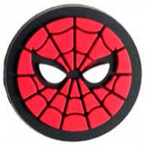 Crocs Charm - Spider-Man - Round Spider-man Mask Logo