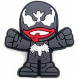 Crocs Charm - Marvel - Venom Light Gray Fists Clenched Standing