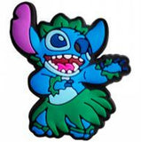 Crocs Charm - Lilo & Stitch - Blue Stitch Hula Skirt Front Facing