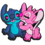 Crocs Charm - Lilo & Stitch - Blue Stitch And Pink Angel Side By Side