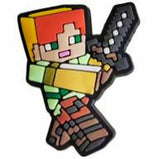 Crocs Charm - Minecraft - Alex Action Sword Raised Overhead