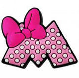 Crocs Charm - Minnie Mouse - Minnie M Initial With Bow