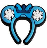 Crocs Charm - Frozen - Blue Snowflake Crown Ear Headband
