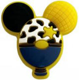 Crocs Charm - Mickey Mouse - Mickey Balloon With Cow Print And Star
