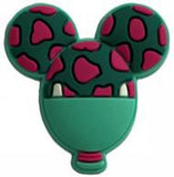 Crocs Charm - Teenage Mutant Ninja Turtles - Raphael Head with Leopard Print