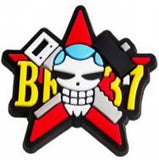 Crocs Charm - One Piece - Buggy Pirates Jolly Roger Star