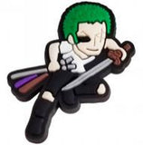 Crocs Charm - One Piece - Chibi Roronoa Zoro With Three Swords