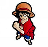 Crocs Charm - One Piece - Luffy In Fighting Stance