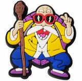 Crocs Charm - Dragon Ball - Master Roshi With Staff Red Sunglasses Peace Sign