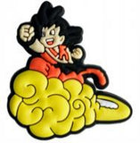 Crocs Charm - Dragon Ball - Kid Goku On Flying Nimbus Arms Forward
