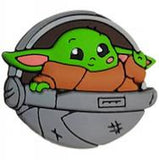Crocs Charm - Star Wars - Grogu Looking Left In Gray Round Pram