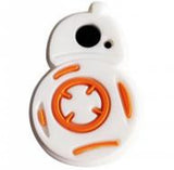 Crocs Charm - Star Wars - BB-8 Droid White Orange Plain