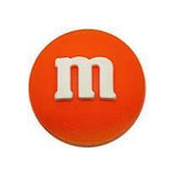 Crocs Charm - M&M's - Orange M&m's Candy Logo