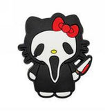 Crocs Charm - Hello Kitty - In White Ghost-face Mask With Knife