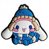Crocs Charm - Cinnamoroll - In Blue Winter Hat And Scarf
