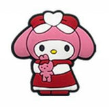 Crocs Charm - My Melody - In Red Dress With Pink Bunny