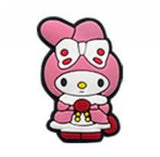 Crocs Charm - My Melody - In Pink Coat Holding Apple