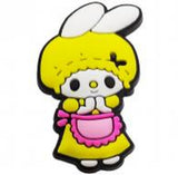 Crocs Charm - My Melody - In Yellow Hood With Pink Apron