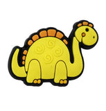 Crocs Charm - Yellow Brontosaurus Orange Plates