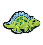 Crocs Charm - Green Stegosaurus With Cross Spots