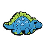 Crocs Charm - Blue Stegosaurus With Cross Spots