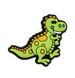 Crocs Charm - Original - Green T-rex With Yellow Spots