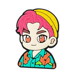Crocs Charm - KPop Demon Hunters - Boy with Pink Hair and Yellow Beanie