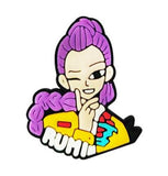Crocs Charm - KPop Demon Hunters - Rumi (Winking, 'rumi' Text)