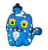 Crocs Charm - Blue Cat with Top Hat