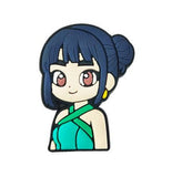 Crocs Charm - KPop Demon Hunters - Huntr/x Girl With Dark Blue Hair Bun