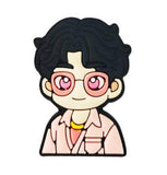 Crocs Charm - KPop Demon Hunters - Boy with Black Hair and Glasses