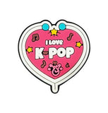 Crocs Charm - Pink Heart I Love K-pop