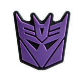 Crocs Charm - Transformers - Purple Decepticon Logo