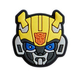 Crocs Charm - Transformers - Bumblebee Robot Head With Blue Eyes