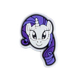 Crocs Charm - My Little Pony - Rarity Unicorn Headshot